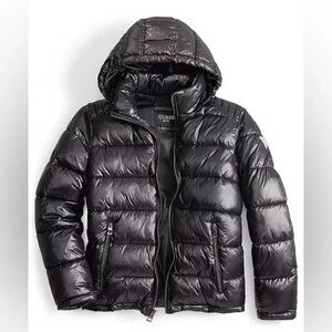 NWT GUESS Men's Hooded Puffer Coat Size XXL
